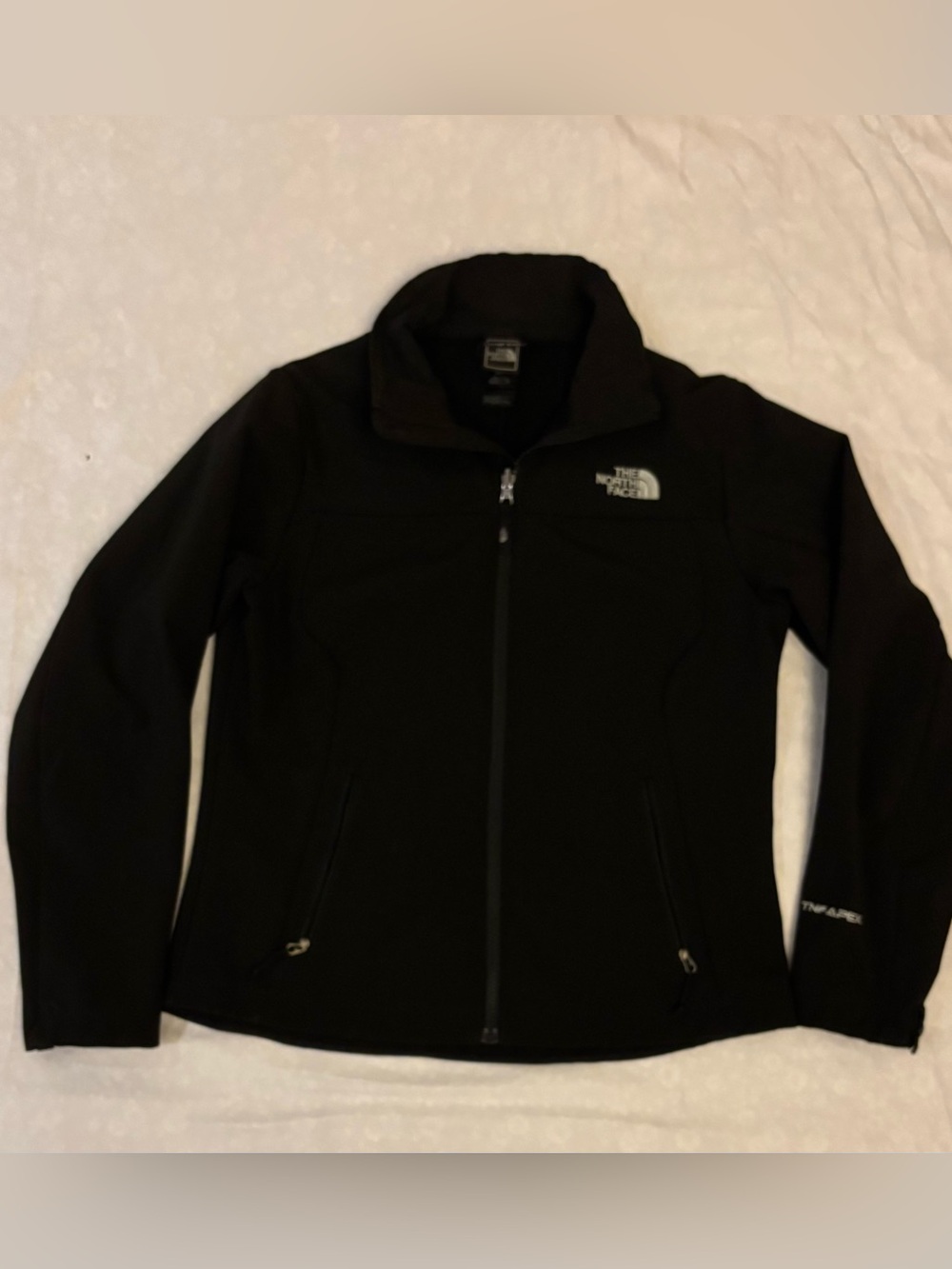 The North Face Women's Black Zip-Front Softshell Jacket